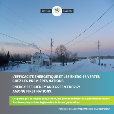 Livre multilingue de IDDPNQL - L’efficacité énergétique et les énergies renouvelables chez les Premières Nations